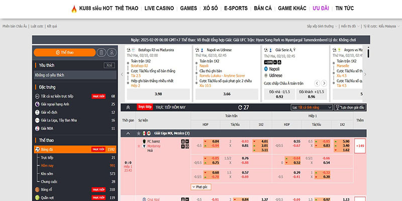 C-Sports Ku88- Sảnh Cược Thể Thao Uy Tín Tại Châu Á 2 C-Sports Ku88