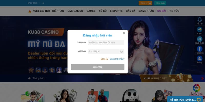 Hướng Dẫn Cách Đăng Nhập Ku88 Chi Tiết Cho Người Mới 3 Đăng nhập Ku88